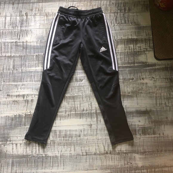 adidas dark grey track pants